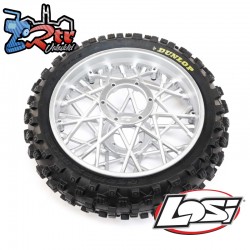 Dunlop MX53 Rear Tire Mounted  Chrome: Promoto-MX