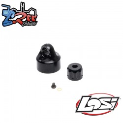 Shock Cap Set  Aluminum  Black: Promoto-MX