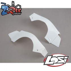 1-10 Left and Right Rear Fender Set  White: Baja Rey
