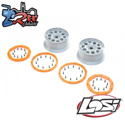1-5 Front-Rear 4.75 Beadlock Wheels  24mm Hex...