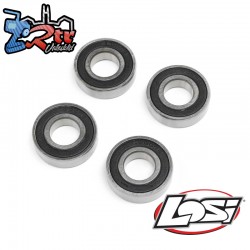10 x 22 x 6mm Rubber Sealed Ball Bearing (4)