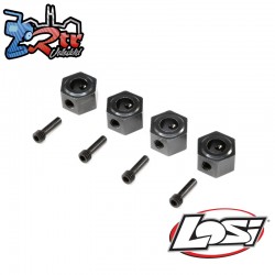 12mm Machined Wheel Hex (4): LMT