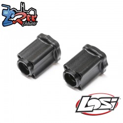 Aluminum Axle Mount Rear  0deg  Black: Mini LMT