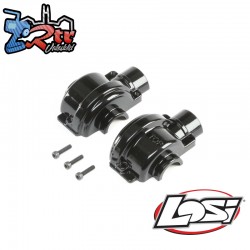 Aluminum Diff Case Black: LST 3XL-E