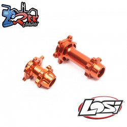 Aluminum Hub Set  Machined  Orange: Promoto-MX