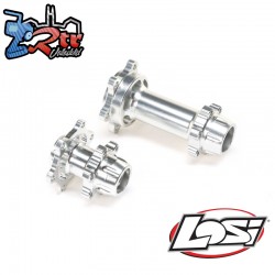 Aluminum Hub Set  Machined  Silver : Promoto-MX