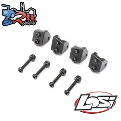 Aluminum Lower 4-link Mount Set  Black: Mini LMT (4)