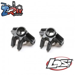 Aluminum Steering Spindle Set  Black: Mini LMT