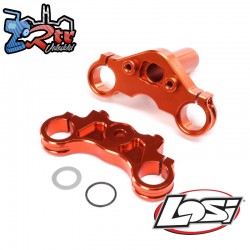 Aluminum Triple Clamp Set  Orange: Promoto-MX