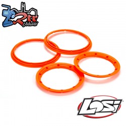 Beadlock Set  Inner & Outer  Fluorescent Orange(2): 5T
