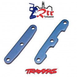 Barras de unión de mamparo, delanteras y traseras, aluminio azul Traxxas TRA6823