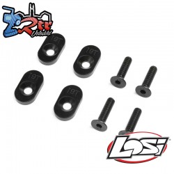 EngineMountInsert & Screws 19T  Black(4): DBXL 2.0