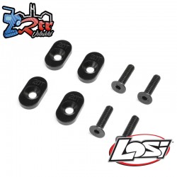 Engine Mount Insert & Screws 20T  Black(4): DBXL 2.0