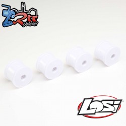 FR-RR Wheel  White (4): Mini-T 2.0