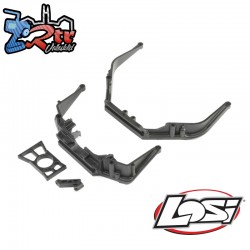 Front-Rear Chassis Brace Set and Diff Retainer Ring: LST...