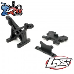 Front-Rear Shock Tower with Pin Mounts: LST LST3XL-E