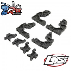 Front Rear Bulkhead Set: DBXL-E-DBXL 2.0