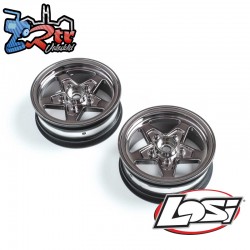 Front Wheel  Black Chrome (2): 22S Drag