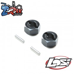 Hex Set Rear Axle  Aluminum: Mini-T 2.0  Mini-B