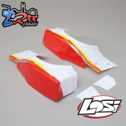 Left and Right Rear Fender Set  Red: Super Baja Rey