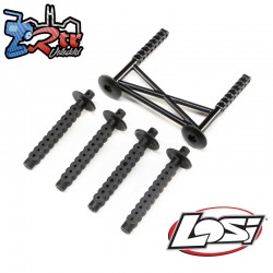 Rear Body Support and Body Posts  Black: LMT