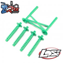 Rear Body Support and Body Posts  Green: LMT