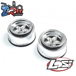 Rear Wheel  Chrome (2): 22S Drag
