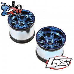 Wheel 17mm Blue Chrome (2): LST 3XL-E