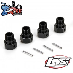 Wheel Hex Black and Pin (4): MTXL-DBXL-E-DBXL 2.0