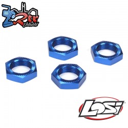 Wheel Nuts  Blue Anodized (4): 5IVE-T  MINI WRC