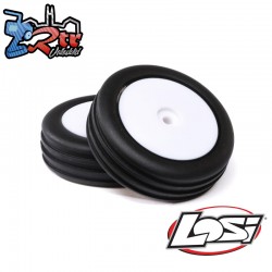 Wide Body Rib  Front  Mounted Tires  White (2): Mini B