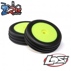 Wide Body Rib  Front  Mounted Tires  Yellow (2): Mini B