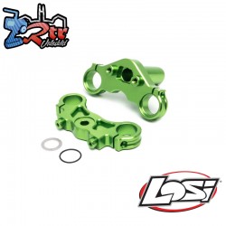 Aluminum Triple Clamp Set  Green: Promoto MX