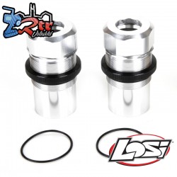 Fr Rr Shock Body Cap AL Slvr(2) MTXL