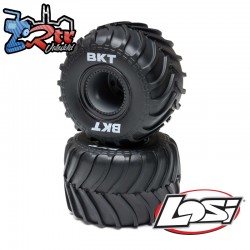 MT Tires  Black Beadlock  Premounted (2): Mini LMT