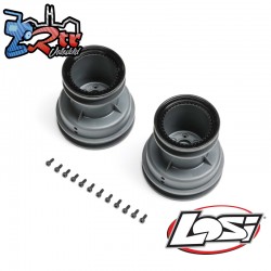 MT Wheel  Black Beadlock  Light Grey (2): Mini LMT
