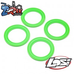 Snap-in Beadlock Rings  Green (4): LMT 2.0