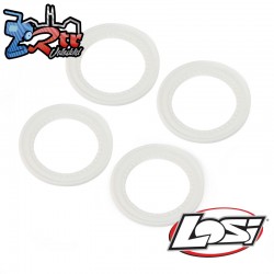 Snap-in Beadlock Rings  White (4): LMT 2.0
