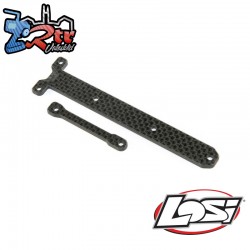 Carbon chassis brace support set: 22x-4