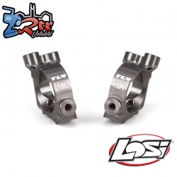 Castor block set  15 degrees  aluminum: 22-4