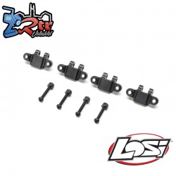 Aluminum Lower Shock Mount  Black: Mini LMT (4)