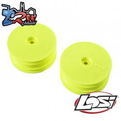 1-10 Front Buggy 2.2 Wheels  12mm Hex  Yellow (2): 22X-4