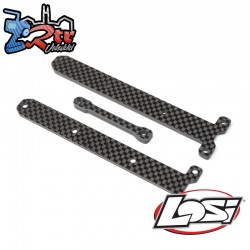 Carbon Chassis Brace Supports  1.5 & 3.5mm: 22X-4