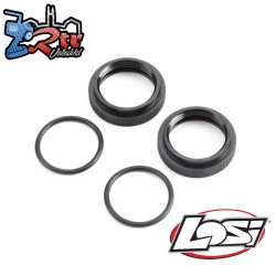 Shock Adjuster Nut with O-ring  Aluminum Black (2): 5B...
