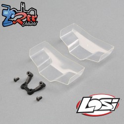 Low Front Wing Clear with Mount (2): 22 5.0