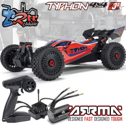 Arrma Typhon 223S BLX Buggy DSC 4x4 3S 1/8 Brushless RTR Rojo