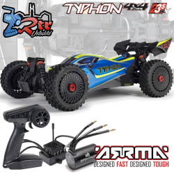 Arrma Typhon 223S BLX Buggy DSC 4x4 3S 1/8 Brushless RTR Azul