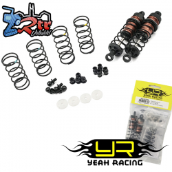 Amortiguadores Yeah Racing big bores 2 unidades 1/10 65mm Negro