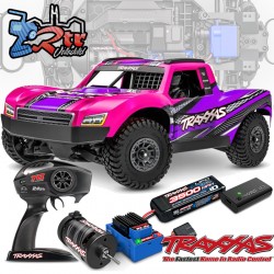 Traxxas Mini Slash Bl-2s Short Course Brushless 2s Rosa