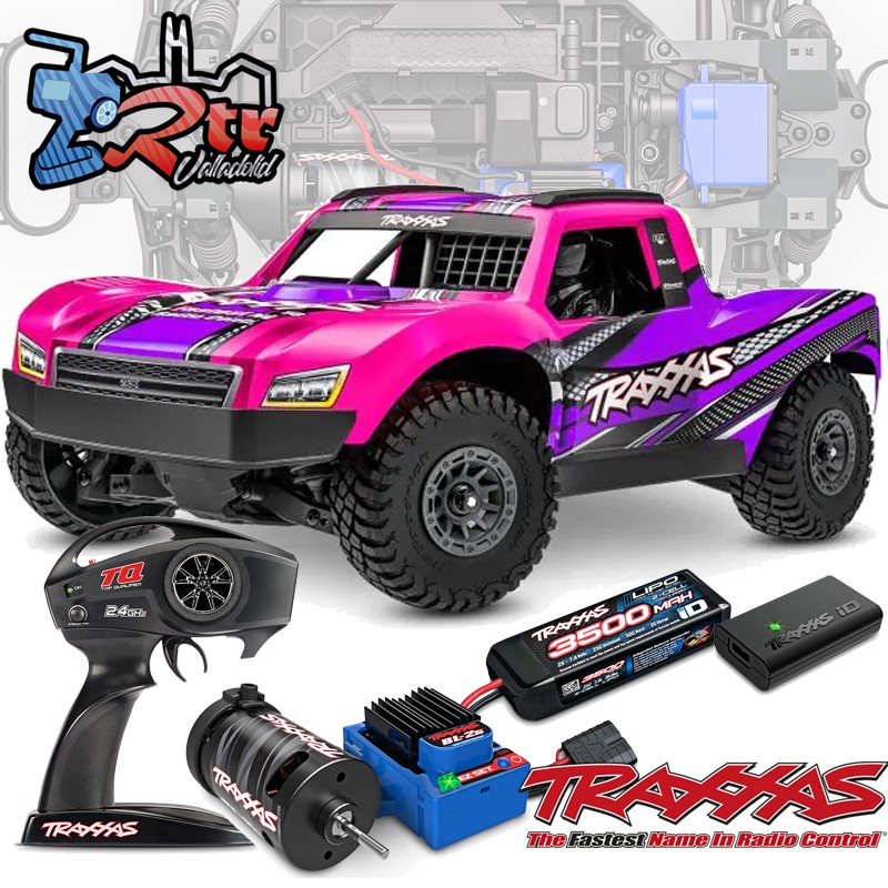 Traxxas Mini Slash Bl-2s Short Course Brushless 2s Rosa
